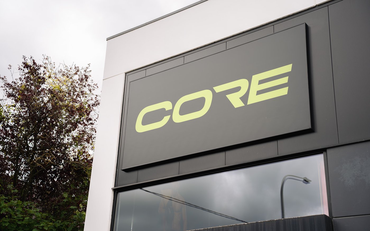 La façade de CORE à Naninne, point de départ du Street CORE